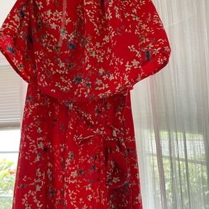 Mantra Strapless Slit Maxi Dress